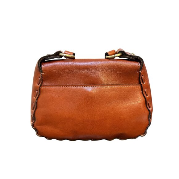 Patricia Nash Hand-painted Embossed Leather Shoulder Bag Size Small - Picture 2 of 13